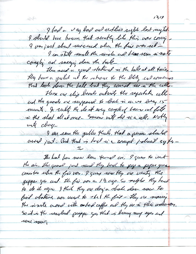 Dr John WorldPeace 2008 Prison Journal